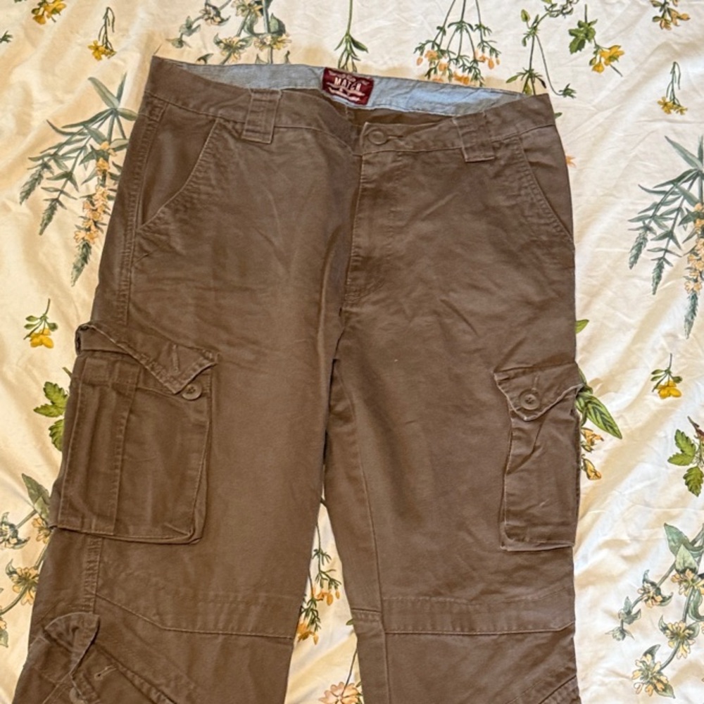 Matchstick Men's Brown Cargo Pants XL 34